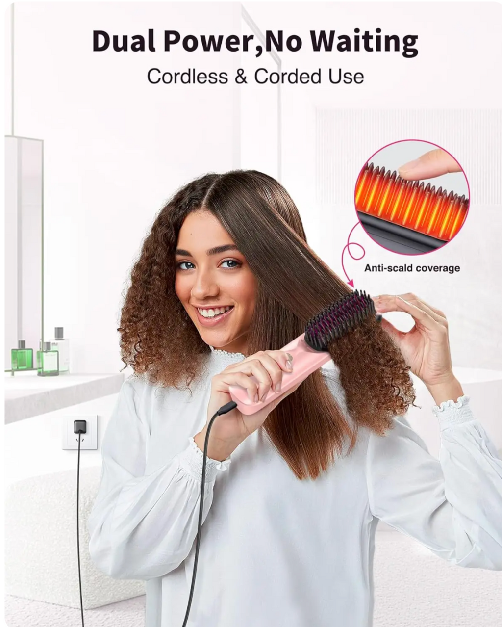 Silvi Cordless Straightener Beauty Brush