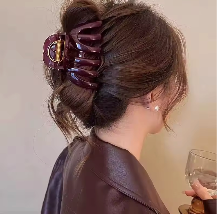 Pumpkin Hair Claw Clip