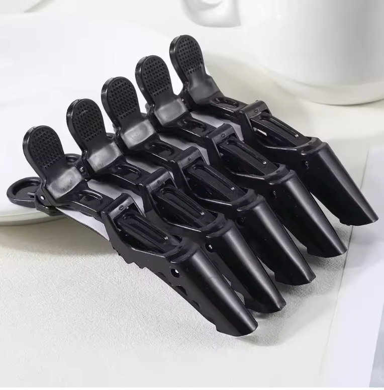 5 Pcs Alligator Hair Clips – Nonslip Plastic Sectioning Hairpins