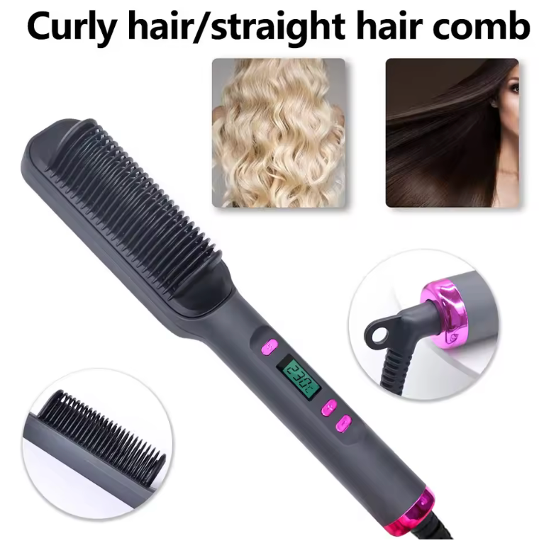 Electric Hot Comb Multifunctional Hair Straightener