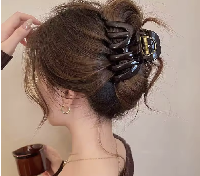 Pumpkin Hair Claw Clip