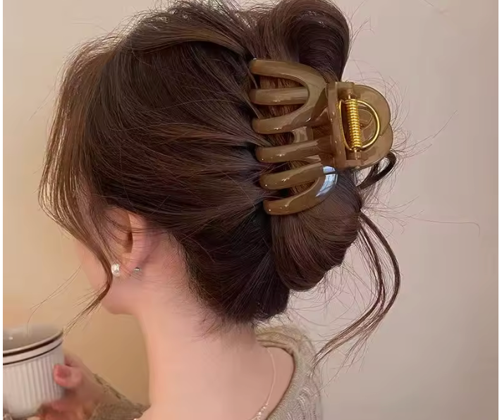 Pumpkin Hair Claw Clip