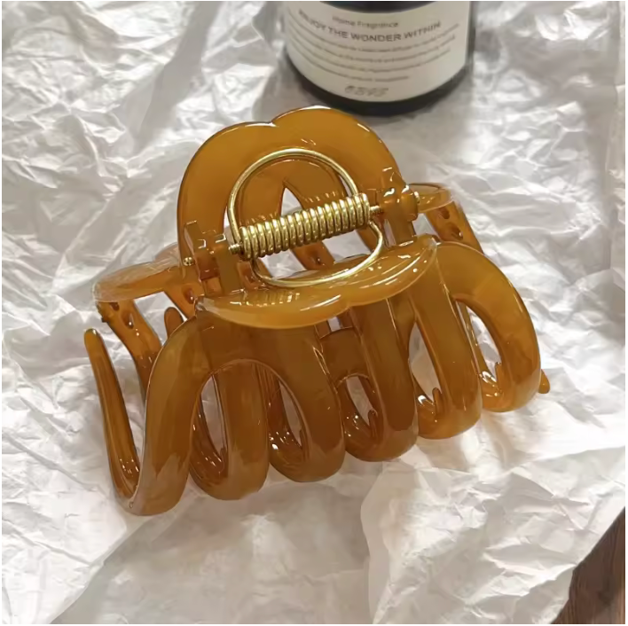 Pumpkin Hair Claw Clip