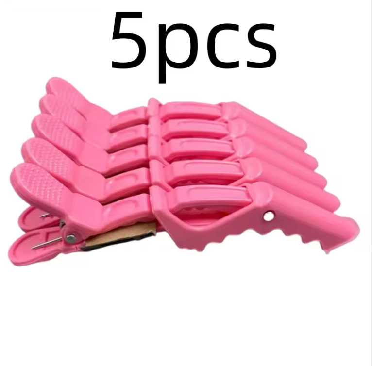 5 Pcs Alligator Hair Clips – Nonslip Plastic Sectioning Hairpins